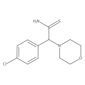 2-(4-chlorophenyl)-2-morpholino-thioacetamide Structure