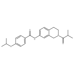 N-(2-isobutyryl-1,2,3,4-tetrahydroisoquinolin-7-yl)-4-isopropoxybenzamide Structure