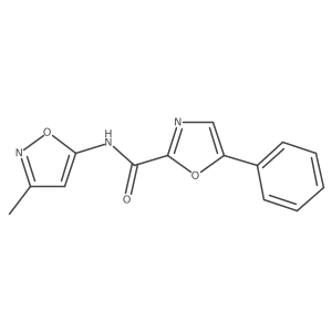 N-(3-methylisoxazol-5-yl)-5-phenyloxazole-2-carboxamide Structure