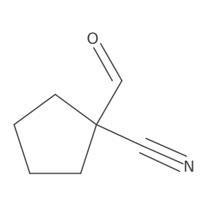 Cyclopentanecarbonitrile, 1-formyl-结构式