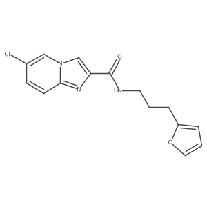 6-chloro-N-[3-(furan-2-yl)propyl]imidazo[1,2-a]pyridine-2-carboxamide Structure