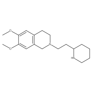 6,7-Dimethoxy-2-(2-(piperidin-2-yl)ethyl)-1,2,3,4-tetrahydroisoquinoline结构式