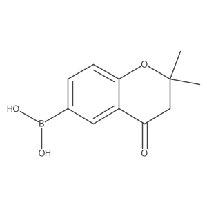 (2,2-dimethyl-4-oxo-3,4-dihydro-2H-chromen-6-yl)boronic acid结构式