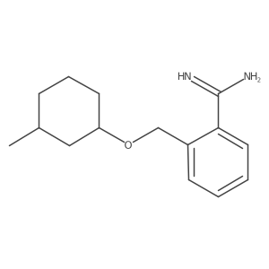 2-[[(3-Methylcyclohexyl)oxy]methyl]benzenecarboximidamide结构式