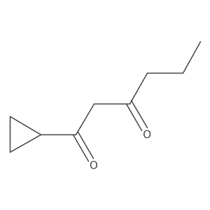 1-Cyclopropylhexane-1,3-dione结构式