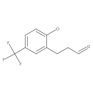 3-(2-Chloro-5-(trifluoromethyl)phenyl)propanal Structure