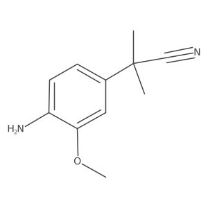 2-(4-Amino-3-methoxy-phenyl)-2-methyl-propionitrile Structure