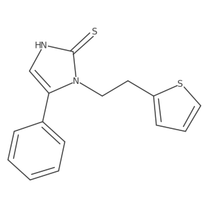 1,3-Dihydro-5-phenyl-1-[2-(2-thienyl)ethyl]-2H-imidazole-2-thione Structure