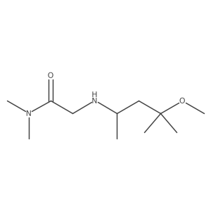 2-[(4-methoxy-4-methylpentan-2-yl)amino]-N,N-dimethylacetamide Structure