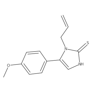 1-allyl-5-(4-methoxyphenyl)-1,3-dihydro-2H-imidazole-2-thione Structure