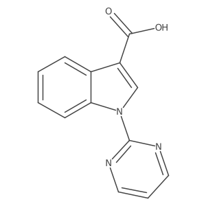 1-(Pyrimidin-2-yl)-1H-indole-3-carboxylic acid Structure