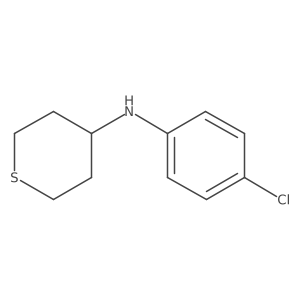 N-(4-chlorophenyl)thian-4-amine结构式