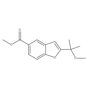 2-(1-Methoxy-1-methylethyl)-benzofuran-5-carboxylic acid methyl ester结构式