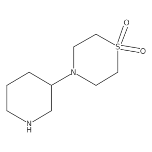 4-(Piperidin-3-yl)thiomorpholine1,1-dioxide结构式