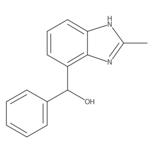 2-Methyl-I+/--phenyl-1H-benzimidazole-7-methanol Structure