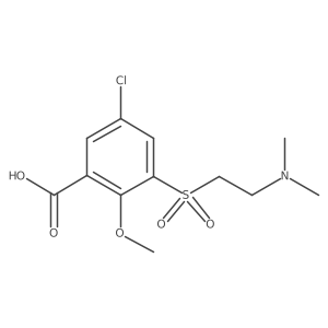 5-Chloro-3-[[2-(dimethylamino)ethyl]sulfonyl]-2-methoxybenzoic acid Structure