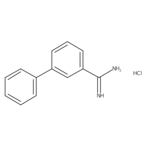 Biphenyl-3-carboxamidine hydrochloride Structure