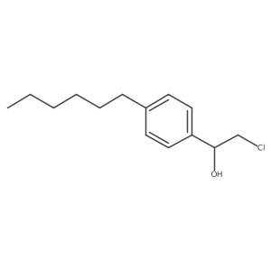 (1R)-2-chloro-1-(4-hexylphenyl)ethanol结构式