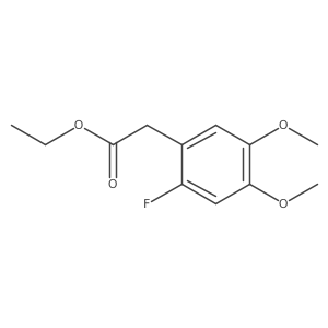 Ethyl 4,5-dimethoxy-2-fluorophenylacetate Structure