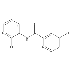 4-chloro-N-(2-chloro-3-pyridyl)pyridine-2-carboxamide结构式