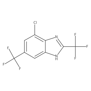 7-Chloro-2,5-bis(trifluoromethyl)benzimidazole Structure
