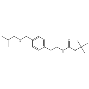 Tert-butyl [2-(4-{[(2-methylpropyl)amino]methyl}phenyl)ethyl]carbamate Structure