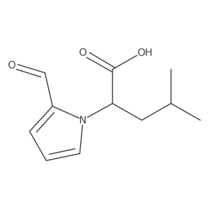 (R)-2-(2-Formyl-1H-pyrrol-1-yl)-4-methylpentanoic acid Structure