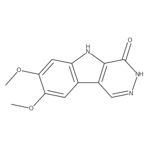 7,8-dimethoxy-3,5-dihydro-4H-pyridazino[4,5-b]indol-4-one结构式