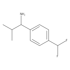 (R)-1-(4-(Difluoromethyl)phenyl)-2-methylpropan-1-amine Structure