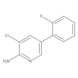 3-Chloro-5-(2-fluorophenyl)pyridin-2-amine Structure