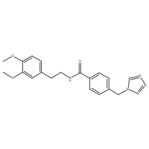 N-[2-(3,4-dimethoxyphenyl)ethyl]-4-(1H-tetrazol-1-ylmethyl)benzamide结构式