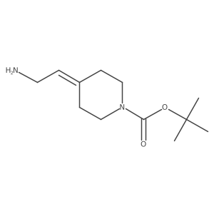 2-[1-(Tert-butoxycarbonyl)piperidin-4-ylidene]ethylamine结构式
