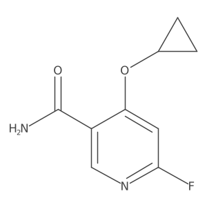 4-Cyclopropoxy-6-fluoronicotinamide Structure