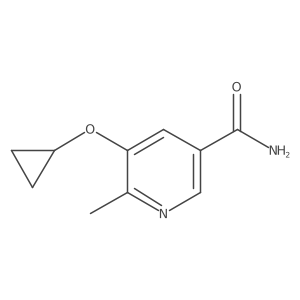 5-Cyclopropoxy-6-methylnicotinamide结构式