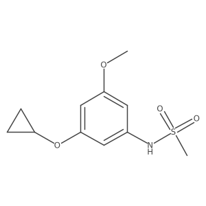 N-(3-Cyclopropoxy-5-methoxyphenyl)methanesulfonamide Structure