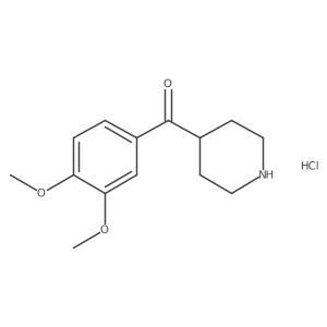 4-(3,4-Dimethoxybenzoyl)piperidine hydrochloride结构式