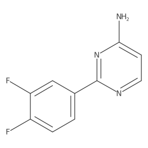 2-(3,4-Difluorophenyl)pyrimidin-4-amine结构式