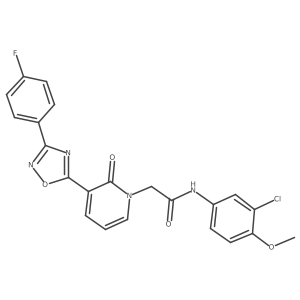 N-(3-chloro-4-methoxyphenyl)-2-(3-(3-(4-fluorophenyl)-1,2,4-oxadiazol-5-yl)-2-oxopyridin-1(2H)-yl)acetamide Structure
