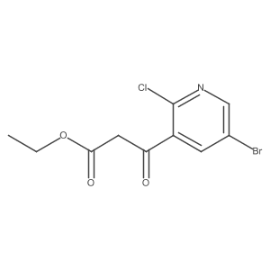 Ethyl 3-(5-bromo-2-chloropyridin-3-yl)-3-oxopropanoate Structure