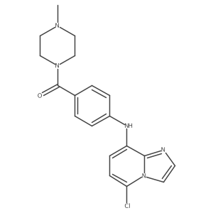 (4-(5-chloroH-imidazo[1,2-a]pyridin-8-ylamino)phenyl)(4-methylpiperazin-1-yl)methanone结构式