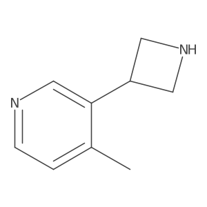 3-(Azetidin-3-yl)-4-methylpyridine结构式