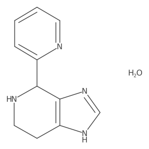4-(2-pyridinyl)-4,5,6,7-tetrahydro-3H-imidazo[4,5-c]pyridine hydrate结构式