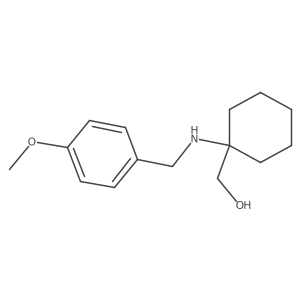 (1-{[(4-Methoxyphenyl)methyl]amino}cyclohexyl)methanol结构式