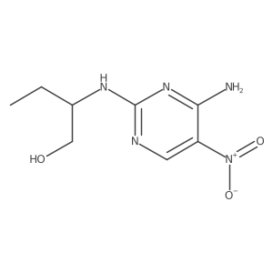 2-((4-Amino-5-nitropyrimidin-2-yl)amino)butan-1-ol结构式