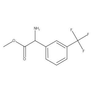 Methyl 2-amino-2-(3-(trifluoromethyl)phenyl)acetate结构式