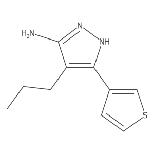 CCCc1c(N)n[nH]c1-c1ccsc1结构式