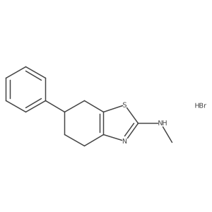 N-methyl-6-phenyl-4,5,6,7-tetrahydro-1,3-benzothiazol-2-amine hydrobromide Structure