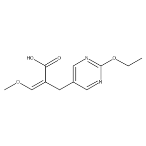 2-Ethoxy-alpha-(methoxymethylene)-5-pyrimidinepropanoic acid结构式