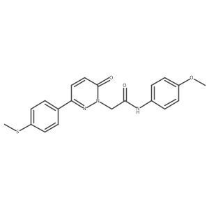 N-(4-methoxyphenyl)-2-{3-[4-(methylsulfanyl)phenyl]-6-oxopyridazin-1(6H)-yl}acetamide结构式