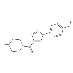 1-[1-(4-ethylphenyl)-1H-1,2,3-triazole-4-carbonyl]-4-methylpiperazine Structure